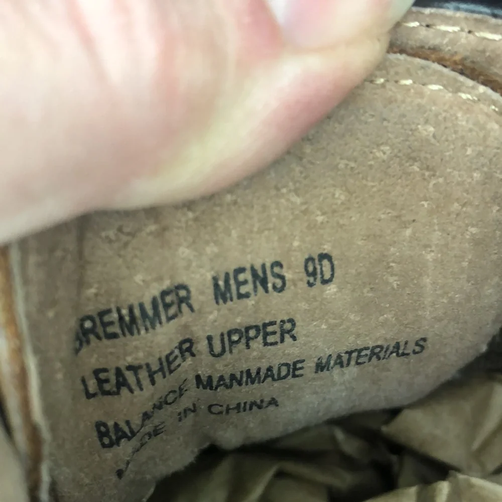 Mens Bremmer 9D Wingtip‎ Oxford Dress Shoes Brown Herringbone Tweed Leather